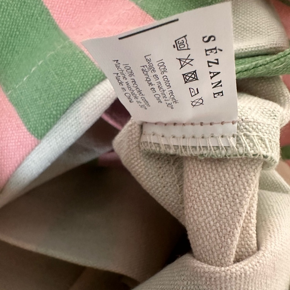 NEW Sezane Bonjour Texas Cotton Tote Bag - Picture 6 of 6
